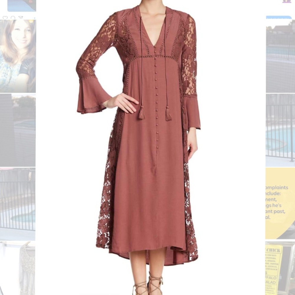 NWT ASTR Midi Dress